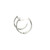 White Gold Hoop Earrings with Round Brilliant Cut Diamonds GBC-13177