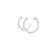White Gold Hoop Earrings with Round Brilliant Cut Diamonds GBC-13177