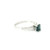 London Blue Topaz and Diamond White Gold Ring RSM-10329