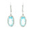 White Gold Dangle Earrings with Blue Topaz and Diamonds MEM-10112