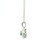 White Gold Necklace with Round Blue and White Diamonds BVD-10090