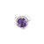 White Gold Diamond Cocktail Ring with Round Brilliant Amethyst GBC-12332