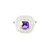 White Gold Diamond Ring with Cushion-Cut Amethyst RSP-10261