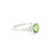 White Gold Diamond Ring with Round Brilliant Peridot AMV-10763