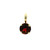 Yellow Gold Pendant with Round-Cut Red Garnet Gemstone 570-10434