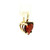 Yellow Gold Heart-Shaped Garnet Pendant 570-10432