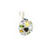 White Gold Multi-Gemstone Orb Pendant GBC-11186