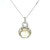 White Gold Necklace with Round Brilliant Citrine 570-10399