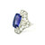 White Gold Cocktail Ring with Cushion Tanzanite RPG-10249