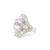 White Gold Diamond Cocktail Ring with Oval Kunzite RPG-10251