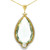 Green Amethyst and Diamond Yellow Gold Charm Necklace 420-10046