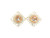 Rose Gold Stud Earrings with Morganite and Diamond Gemstones DOV-10065