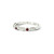 White Gold Ring with Round Cut Diamonds and Ruby Gemstones LJI-10076