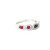 White Gold Multistone Ring with Diamond and Rubies RSP-10248
