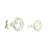 White Gold Bezel-Set Diamond Stud Earrings 201-11283