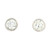 White Gold Bezel-Set Diamond Stud Earrings 201-11283