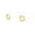 Yellow Gold Bezel-Set Diamond Stud Earrings 201-11288