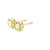 Diamond Halo Stud Earrings in Yellow Gold 201-11259