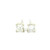 Princess Cut Diamond Stud Earrings in White Gold 201-11072