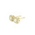 Yellow Gold Halo Diamond Stud Earrings 201-11291
