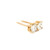 Rose Gold Stud Earrings with Princess-Cut Diamonds 201-11379