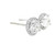 White Gold Halo Stud Earrings with Round Brilliant Diamonds 201-11177