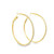 Yellow Gold Hoop Earrings with Round Brilliant Diamonds GBC-13123
