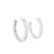 White Gold Inside/Out Hoop Earrings with Brilliant Diamonds GBC-13139