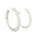 White Gold Inside/Out Hoop Earrings with Round Brilliant Diamonds GBC-13114
