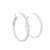 White Gold Inside/Out Hoop Earrings with Round Cut Diamonds GBC-13142