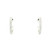White Gold Huggie Earrings with Round Cut Diamonds 203-10890