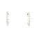 White Gold Huggie Hoop Earrings with Round Brilliant Diamonds 203-10888