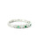White Gold Diamond and Emerald Alternating Gemstone Ring LJI-10029