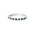 White Gold Eternity Ring with Deep Blue Sapphire Cabochons RBS-11442