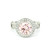 White Gold Natural Diamond Engagement Ring with Lab Grown Pink Diamond LGD-10125