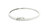 14k White Gold Diamond Bangle Bracelet with Round Brilliant Cut Diamonds DTB-10720