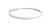 14k White Gold Diamond Bangle Bracelet with Round Brilliant Cut Diamonds DTB-10720