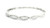 14k White Gold Bangle Bracelet with Round Brilliant Cut Diamonds DTB-10728