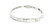 14k White Gold Bangle Bracelet with Round Brilliant Cut Diamonds DTB-10728
