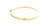 18k Yellow Gold Bangle with Oval and Round Cut Diamonds DBG-10155