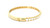 18k Yellow Gold Diamond Bangle Bracelet with Brilliant Cut Diamonds BRC-10008