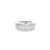 18k White Gold Ring with Square and Round Cut Diamonds RBS-10914