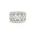 18k White Gold Honeycomb Ring with Round Brilliant Diamonds DC-10827