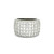 14k White Gold Diamond Wide Pave Ring MEM-10390