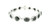 14k White Gold Diamond Bracelet with Fancy Black Diamonds MKD-10094