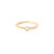 14k Rose Gold Solitaire Ring with Round Brilliant Cut Diamond DC-10896