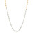 14k White and Yellow Gold Necklace with Round Brilliant Cut Diamonds 401-10344