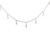 18k White Gold Diamond Pear Drop Pendant Necklace GBC-13147