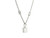 14k White Gold Necklace with Princess Cut Diamonds 560-11449