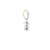 14k White Gold Halo Pendant with Cushion Cut Diamond 560-11626